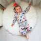 Toddler Infant Baby Boy Clothes Colored Dinosaurs Long Sleeve Hoodie Tops Sweatsuit Pants Outfit Set (6-9 Months)