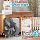 Hanging Diaper Organizer For Changing Table,Cribs,Car,Playard Or Wall & Nursery Organization-Durable 2-Tier Diaper Caddy With Me