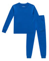 Family Feeling Boys Girls Kids Pajamas Solid Colors 2 Piece Pajama Set Cotton Blue Size 14