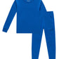 Family Feeling Boys Girls Kids Pajamas Solid Colors 2 Piece Pajama Set Cotton Blue Size 7