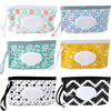 Febsnow 6 Pack Baby Wipes Dispenser, Portable Refillable Wipe Holder, Baby Wipes Container, Reusable Wipes Case, Baby Travel Wet