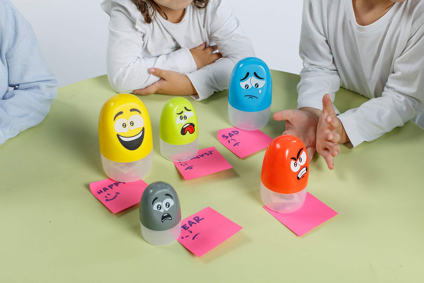 Miniland Emoticapsules. Multicolor and Funny Toy which Represent The Basic Emotions and Invite Children from 2 to 6 Years to Rec