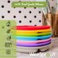 WeeSprout Silicone Plates for Babies & Toddlers (3 Pack) 100% Food-Grade Dishes for Self Feeding, Divided Design & Raised Edges