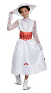 Disguise Disney Mary Poppins Deluxe Girls' Costume White, Large/(10-12)