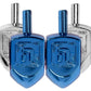 Hanukkah Dreidels - Metallic Blue And Silver Dreidel - 30 Pack Medium - Dreidels In Bulk