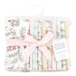 Hudson Baby Unisex Baby Cotton Flannel Burp Cloths 10-Pack, Girl Woodland Pals, One Size