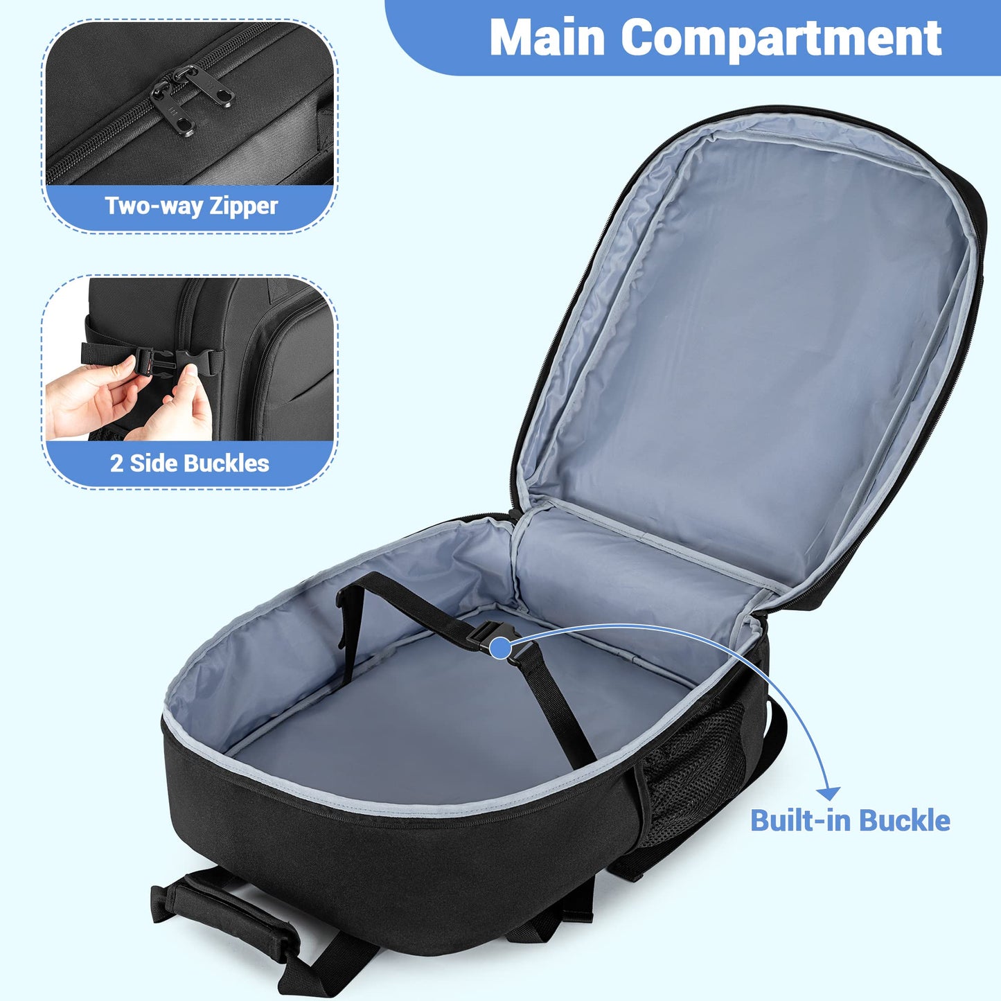 Hodrant Stroller Travel Bag Compatible With Gb Pockit & Pockit Air Plus, Lightweight Backpack For Airplane Travel Essentials And