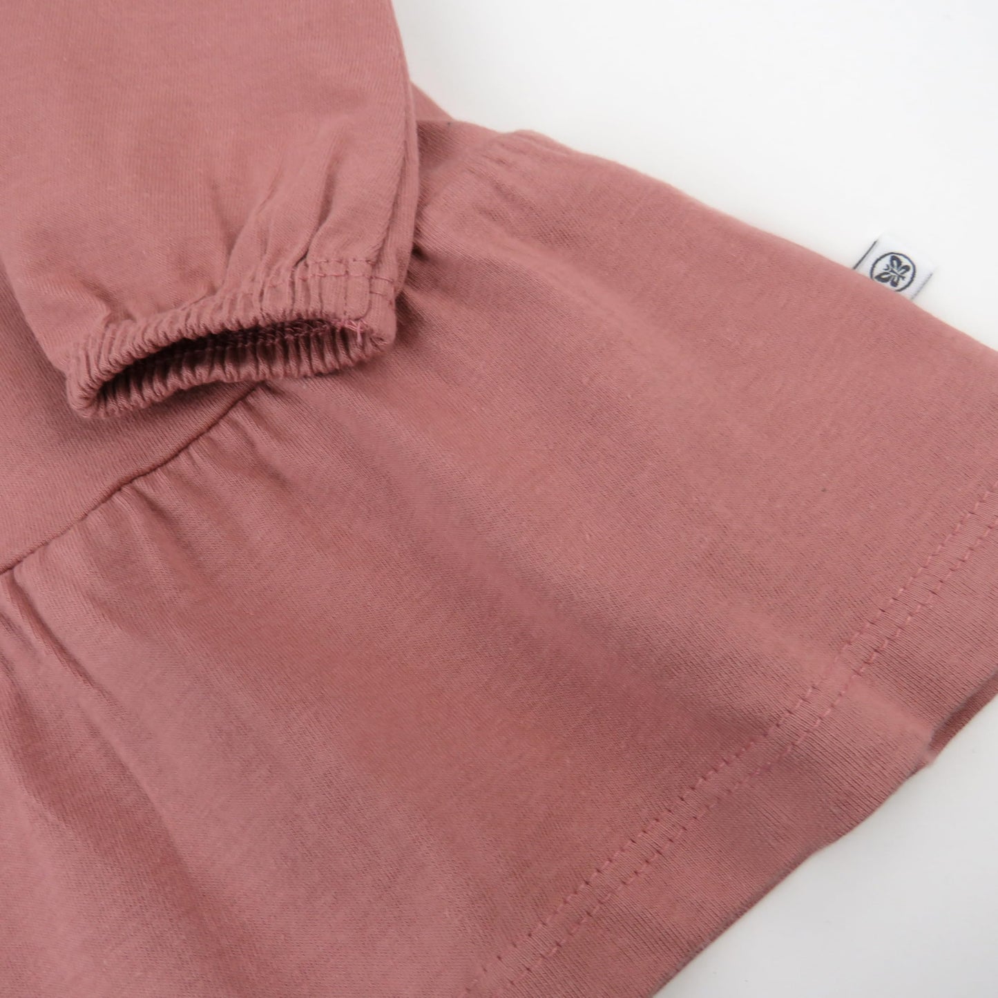 Honestbaby Long Sleeve Tiered Dress,Girl,Ash Rose,3T