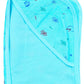 HAFEELA 100% Soft Cotton New Born Baby Hooded Terry Towels  Pack of 1 (Green)