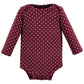 Hudson Baby Unisex Baby Cotton Long-Sleeve Bodysuits, Fall, 9-12 Months