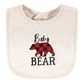 Hudson Baby Unisex Baby Cotton Bib And Sock Set, Baby Bear Plaid, One Size