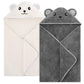 Urseory Baby Hooded Towel, 2 Pack Cotton Baby Towel Set, 31 X 31 Inch Super Soft Baby Bath Towel For Infants, Toddlers And Newbo