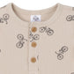 Gerber Modern Moments Baby Boys' Henley Romper, Bicycles, 12 Months