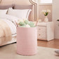 Mojoscend Pink Hamper Laundry Basket For Baby Girls Nursery Hamper For Kids Woven Rope Clothes Basket For Little Girls Room Bedr