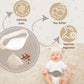 Baby Colic Gas And Upset Stomach Relief For Newborns-100% Cherry Seed-Heated Tummy Wrap-Colic Baby Swaddling Belt For Natural Re