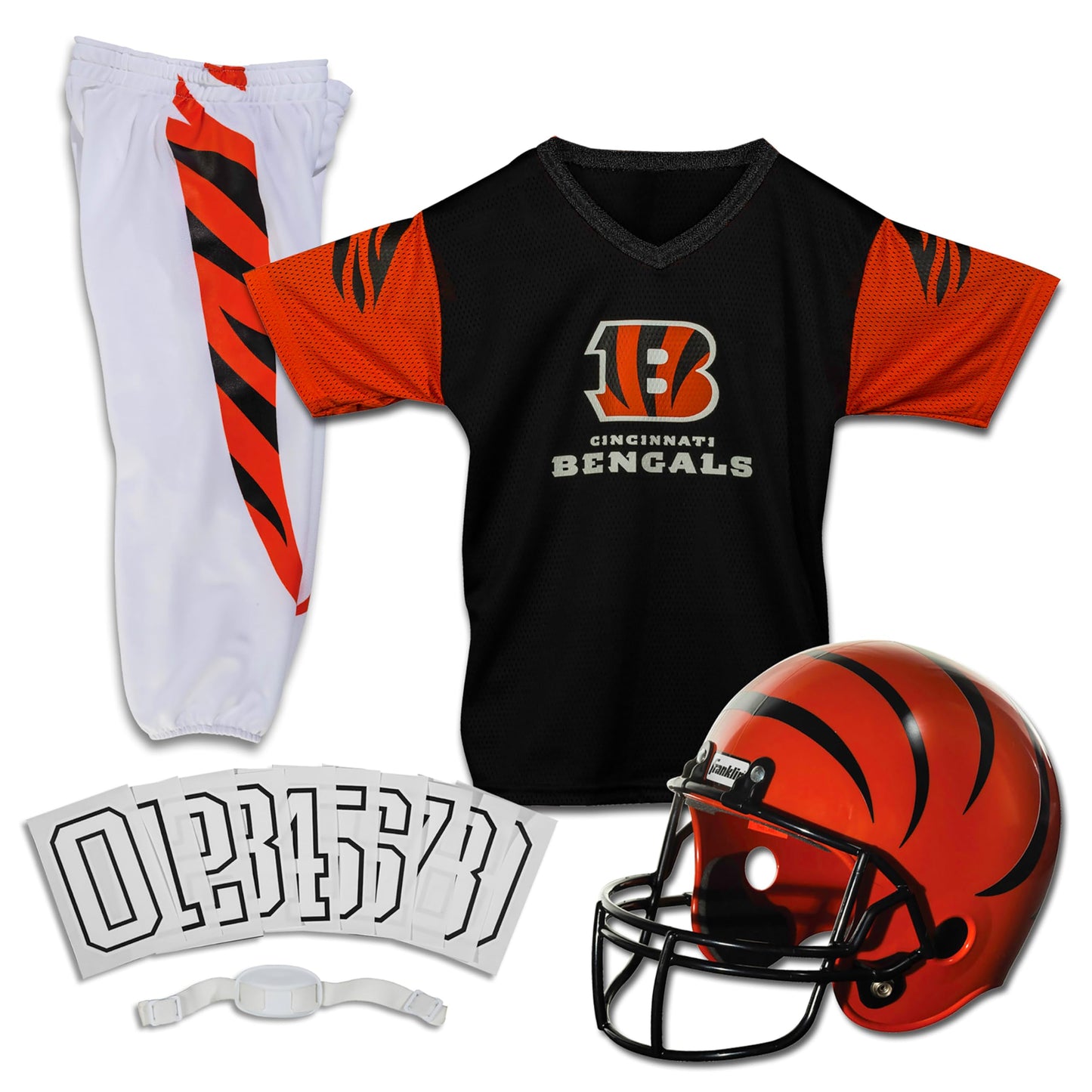 Franklin Sports Cincinnati Bengals Kids NFL Uniform Set - Youth NFL Team Jersey, Helmet, Pants + Apparel Costume - Official Gear