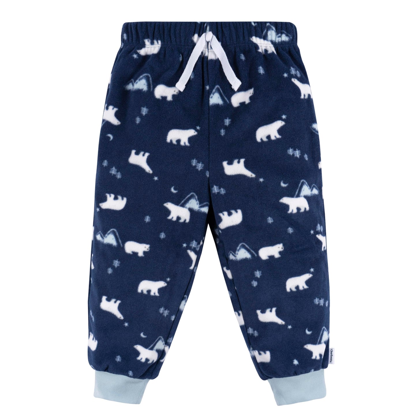 Gerber Baby Boys' 2-Piece Fleece Pajamas Pants Set, Polar Bears