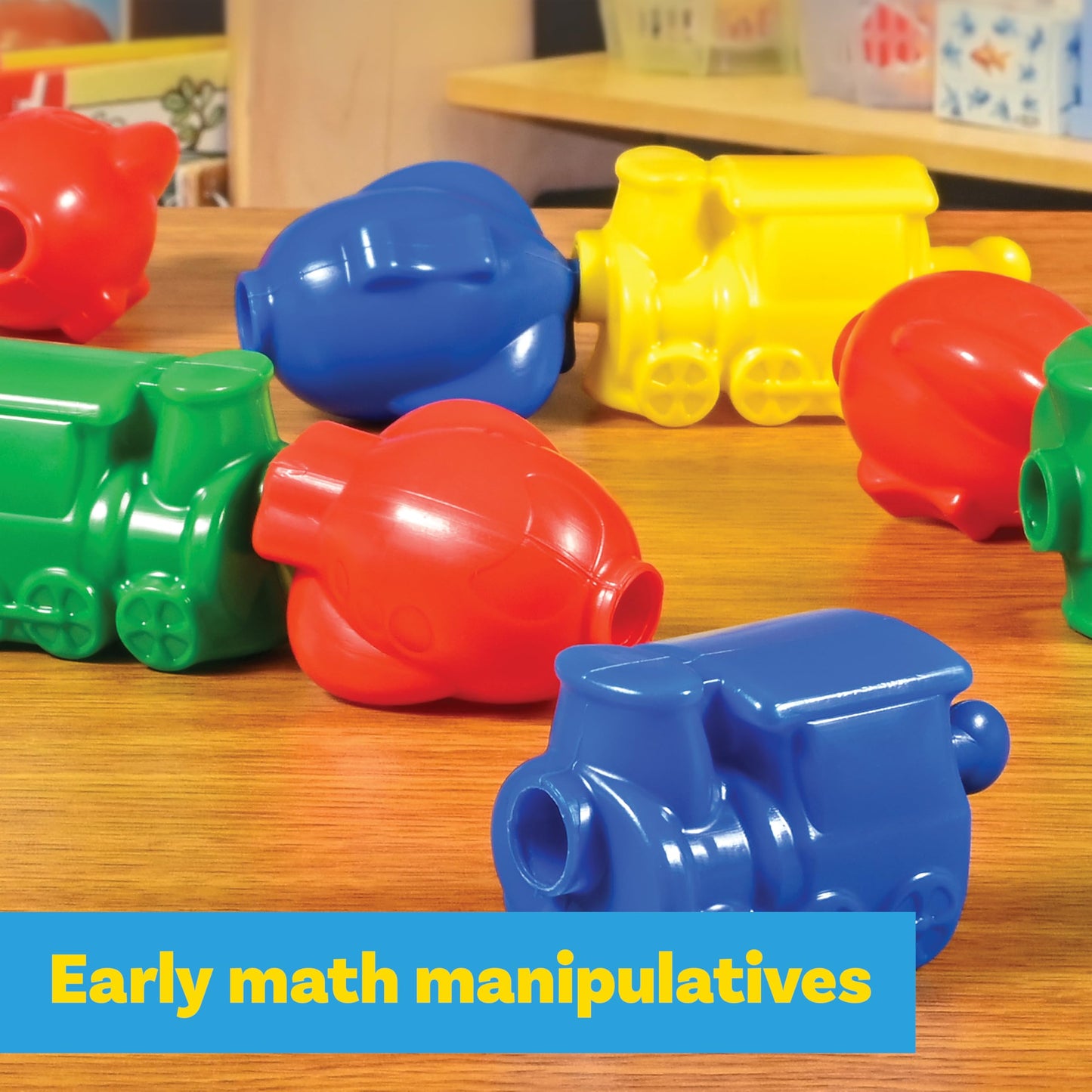 LEARNING ADVANTAGE Transportation Linking Blocks - Set of 36 - Ages 18m+ - Connecting Blocks for Toddlers - Early Construction,