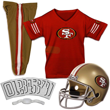 Franklin Sports San Francisco 49Ers Kids Nfl Uniform Set - Youth Nfl Team Jersey, Helmet, Pants + Apparel Costume - Official Nfl