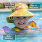 Jan & Jul Summer Kids Bucket Hat With Strings, Foldable, Aqua-Dry (Xl: 5-12 Years, Navy)