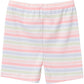 Gerber Baby Girls' Toddler Snug Fit 4-Piece Pajama Short Set, Stripe, 12 Months