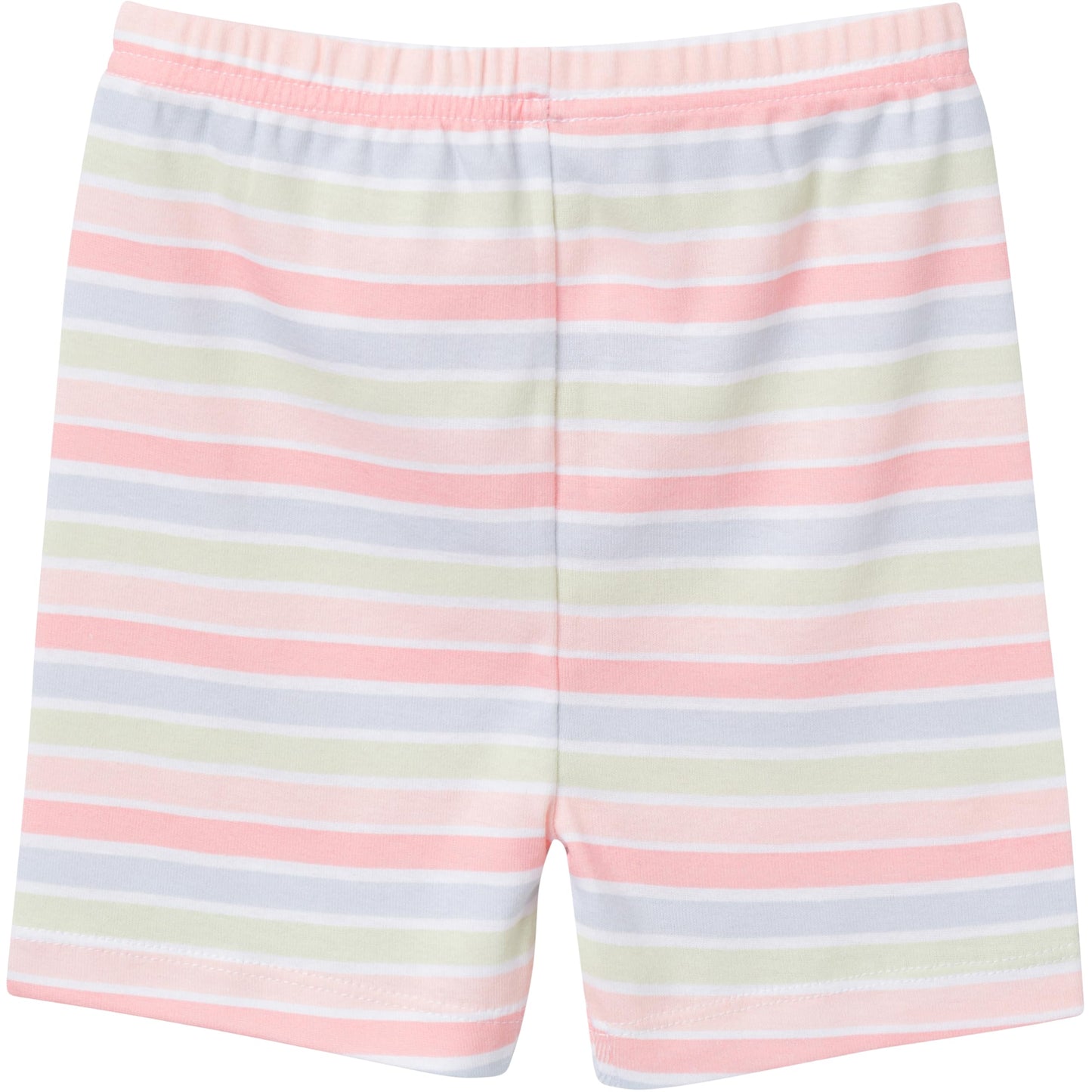 Gerber Baby Girls' Toddler Snug Fit 4-Piece Pajama Short Set, Stripe, 12 Months