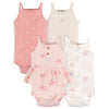 Gerber Baby Girl'S Multi-Pack Sleeveless Onesies Bodysuit, Starfish