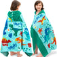 Joiedomi Dinosaur Hooded Towels For Kids - Soft 100% Cotton Kids Beach Towel - 30' X 50' For 3-10 Years Boy Girl - Beach Hoode