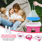 Orzbow Portable Potty For Toddler Kids Travel Potty Training Toilet Seat With Storage Bag- Foldable Potty Chair With 40Pcs Trave