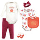 Hudson Baby Baby Boys Hudson Unisex Cotton Layette Set Hello Pumpkin 3 6 Months, Hello Pumpkin, 3-6 Months Us