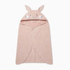 Mori Boys And Girls Hooded Bunny Bath Towel In Blush  Unisex Kids Organic Cotton Soft Blanket  Ultra Absorbent And Long Lastin