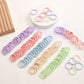 200Pcs Elastic Hair Ties, No Crease Hair Small Ponytail Holders For Kids Girls Baby Toddler, Marcon Color, Christmas Gifts Holid