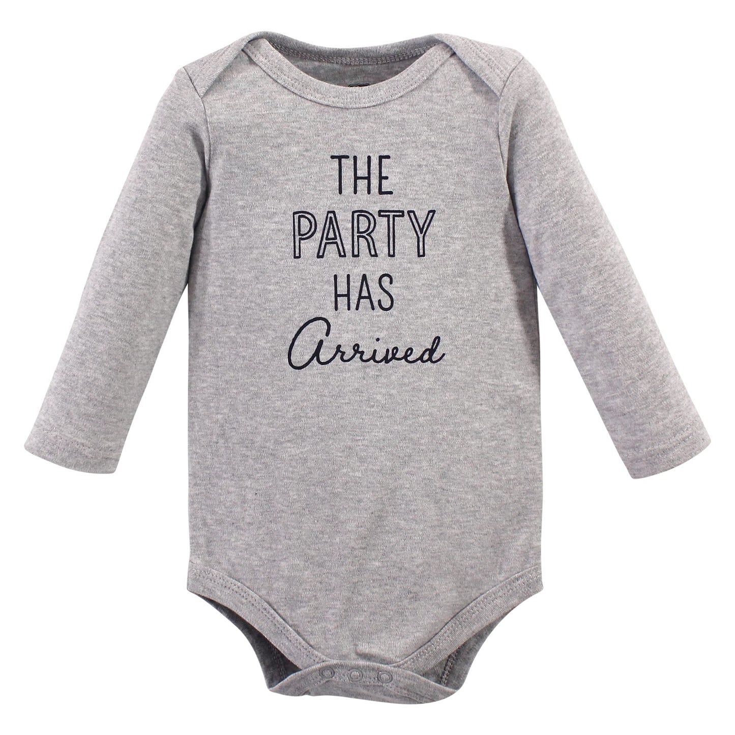 Hudson Baby Unisex Baby Cotton Long-Sleeve Bodysuits, Pizza, 6-9 Months