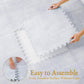 Popsykosy Premium Exercise & Baby Foam Play Mats - Stylish & Large Non-Toxic Odorless Floor Mat - 6 Tiles - Spacious 6Ft X 4Ft -