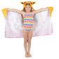 Franco Kids Bath Hooded Towel Wrap, 24 In X 50 In, Dreamworks Spirit
