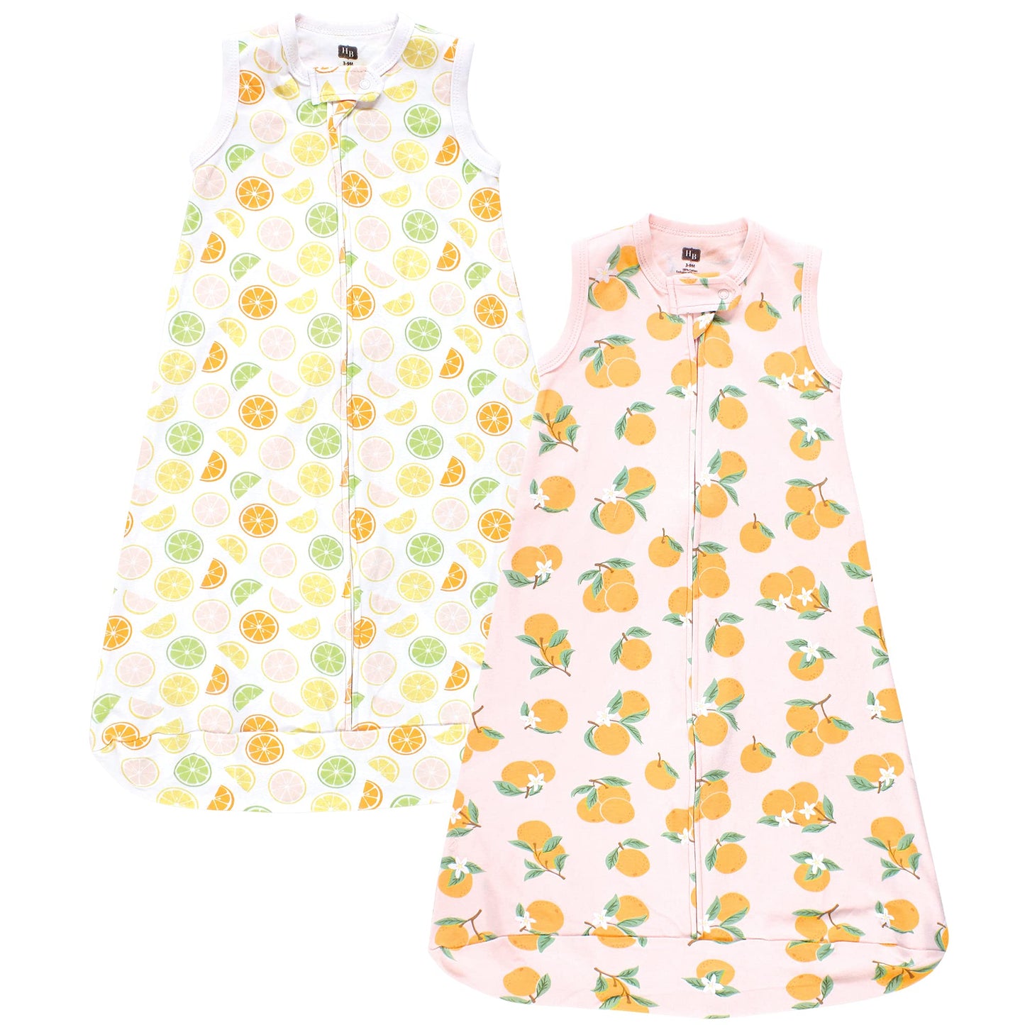 Hudson Baby Unisex Baby Interlock Cotton Sleeveless Sleeping Bag, Poppy Daisy, 12-18 Months