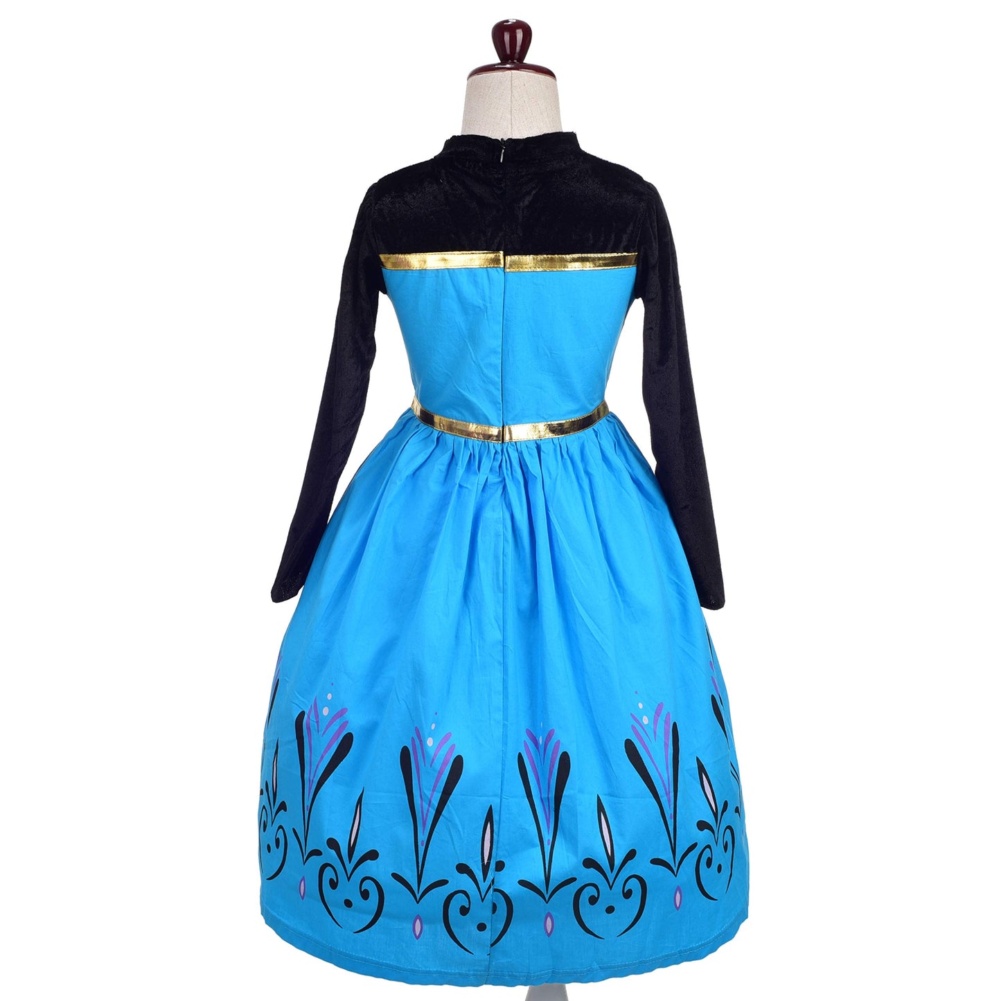 Lito Angels Toddler Girls Princess Coronation Costumes Halloween Birthday Fancy Party Dress Up With Accessories Size 3-4T Blue 1