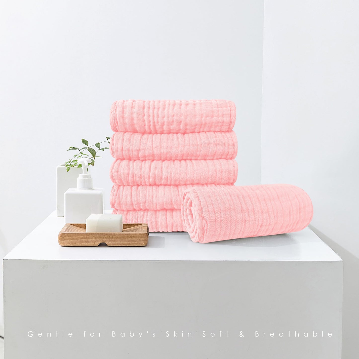 Spotted Play Muslin Burp Cloths 100% Cotton Large 20''X10'' Extra Soft And Absorbent Baby Wash Cloths Spit Up Rags - Baby Burpin