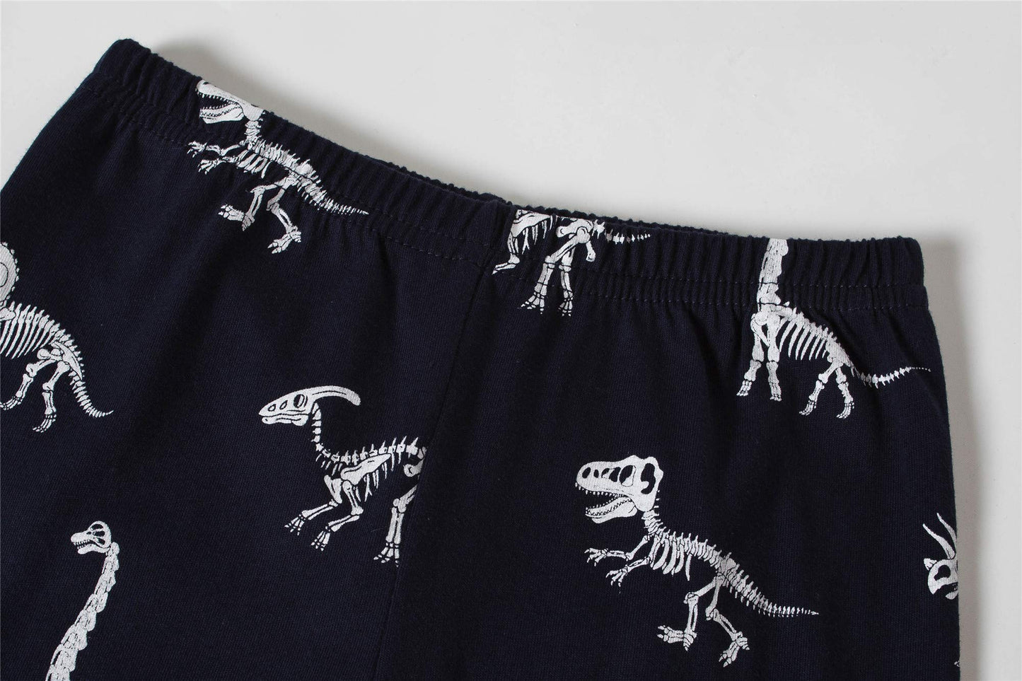 Boys Glow In The Dark Pajamas Dinosaurs Pjs 100% Cotton Toddler 2 Piece Sleepwear Kids Clothes Set T-Rex Outfits Dino Shirt 10T
