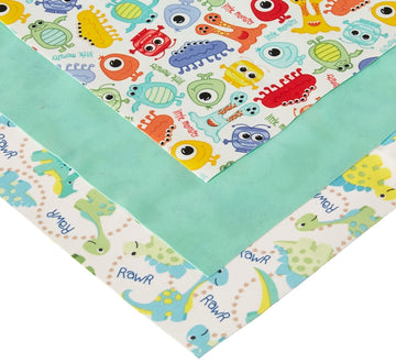 Babyville Boutique 35025 Pul Fabric, Dinos & Monsters, 21 X 24-Inch (3-Count)