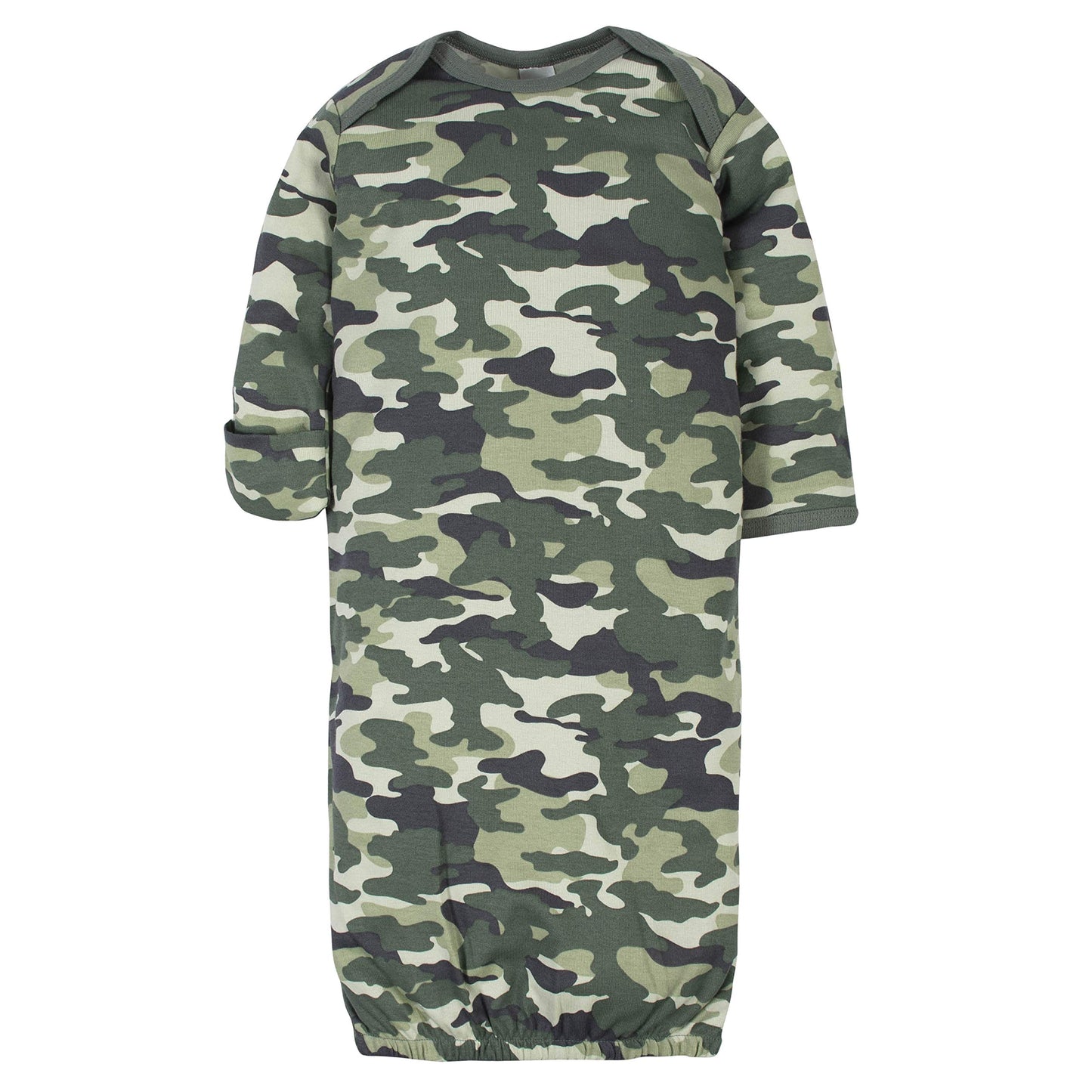 Gerber Unisex Baby Boy And Girls 4-Pack Sleeper Gown Tiger Grey 0-6 Months