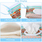 Febsnow 4 Pack Baby Refillable Baby Wet Wipe Dispenser, Reusable Wipes Pouch Container, Lightweight Portable Travel Wipes Holder