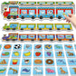 Quilinz Magnetic Sorting Toys,Animal&Vegetable&Fruit&Food&Ball Fridge Magnets for Kids,Recognition Games,Toddler Magnets for Ref