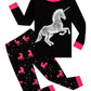 Glow In The Dark Unicorn Little Girls Pajamas For Kids Cotton Pjs Size 5