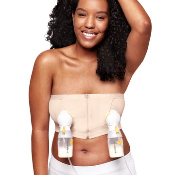 Medela Women'S Hands-Free Pumping Bustier, Chai, Large
