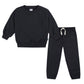 Gerber Baby Boys Toddler 2-Piece Fleece Sweatshirt And Jogger Set, Black Solid, 4T