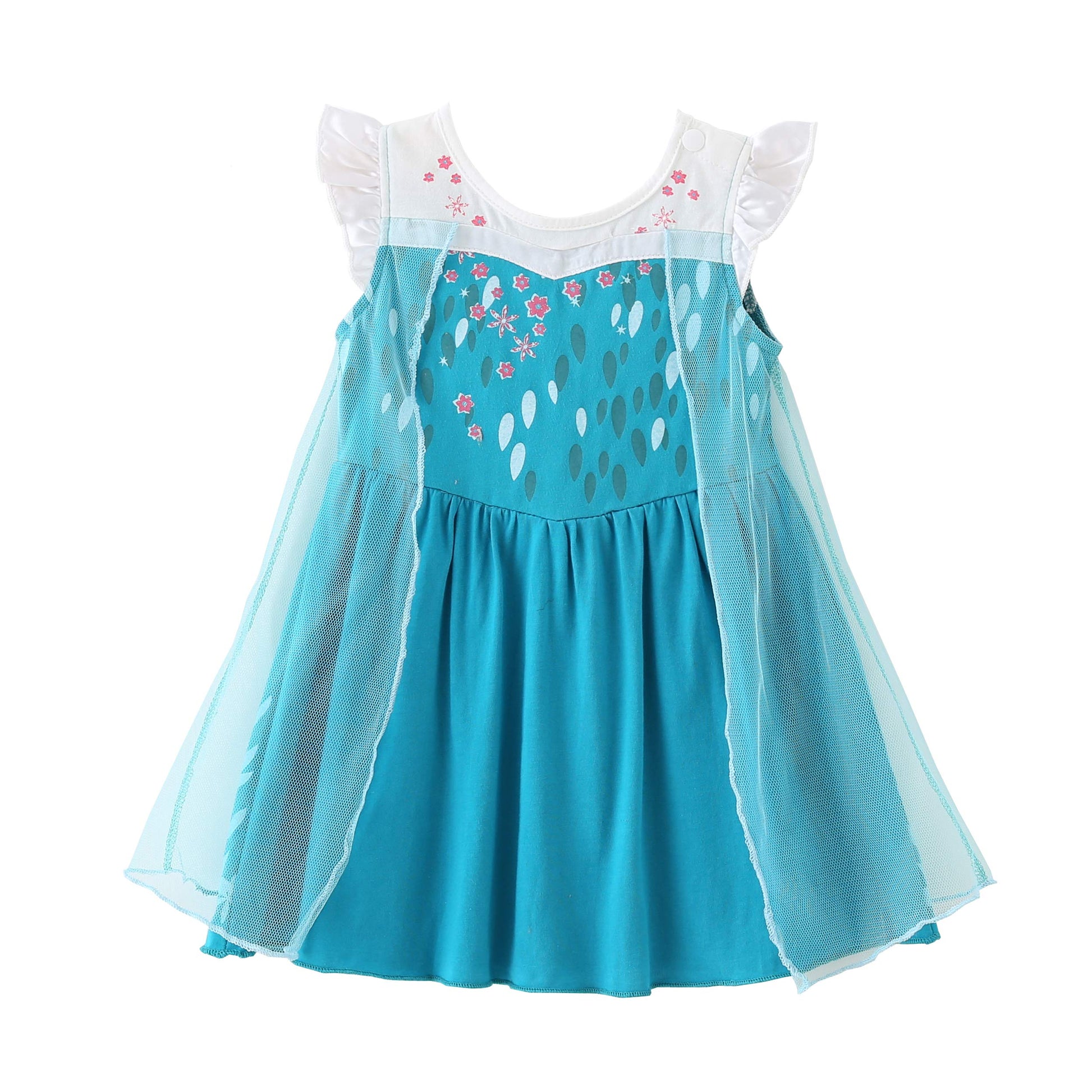 Dressy Daisy Snow Queen Princess Dress Up Clothes Halloween Fancy Party Summer Outfit For Toddler Girls Size 4T, Style 12