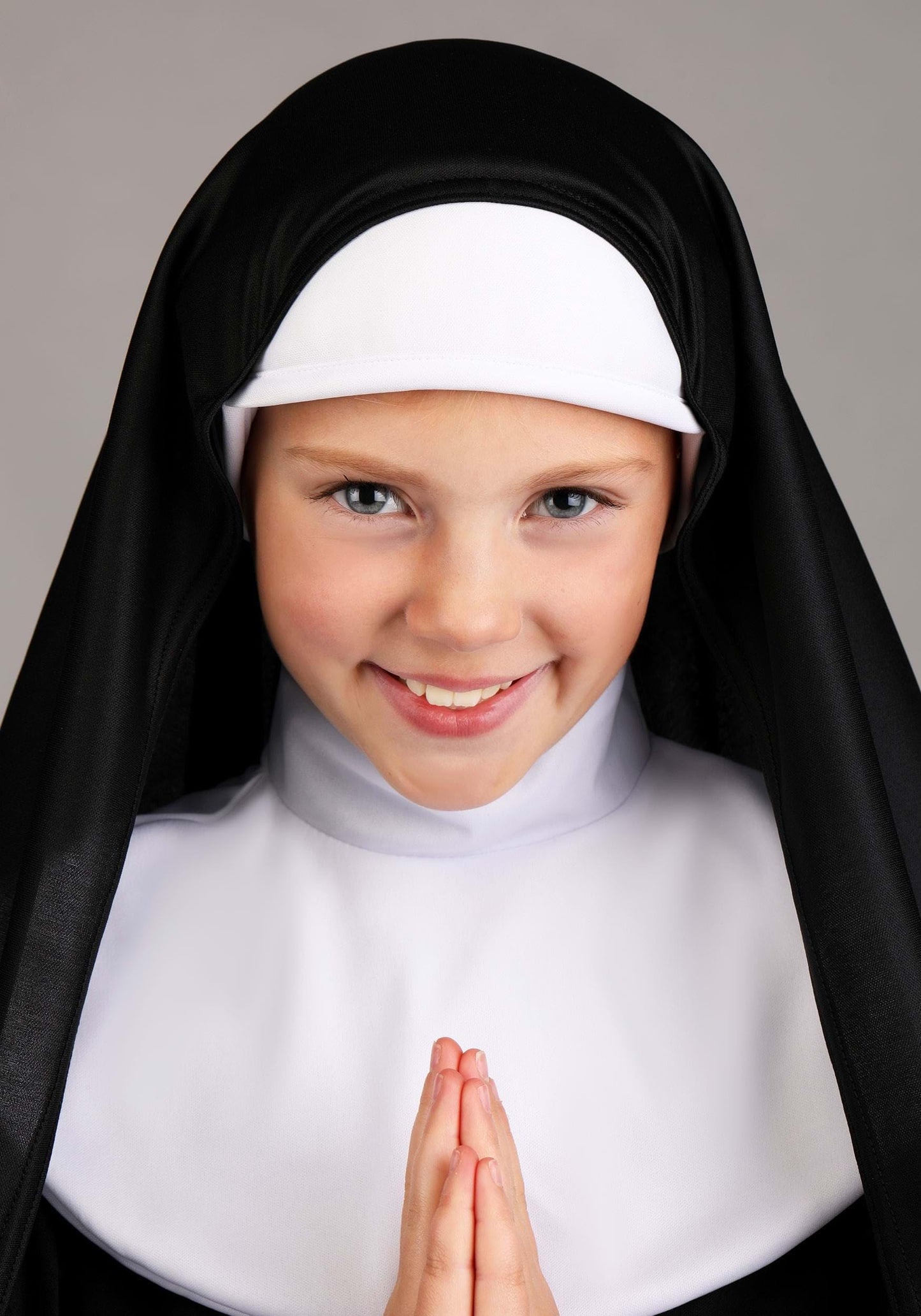 Kids Nun Costume; Catholic Sister Robe For Girls Black