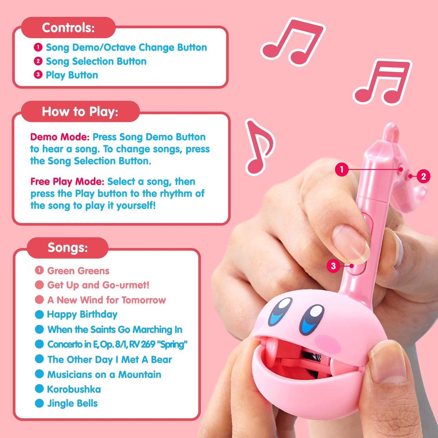 Special Edition Nintendo Kirby Otamatone Melody - Fun Japanese Electronic Musical Kids Toy Synthesizer Instrument by Maywa Denki