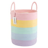 XUANGUO Rope Laundry Basket Hamper for Kids Girl Woven Storage Basket for Living Room Bedroom Boho Tall Baskets for Blanket Toys